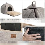 Cat Bed for Indoor Cats - Cat Cave Beds Cat House Cat Tent with Removable Washable Cushioned Pillow, Soft Kitten beds,Cat Beds & Furniture, for Small and Medium Pet Bed - Image 3