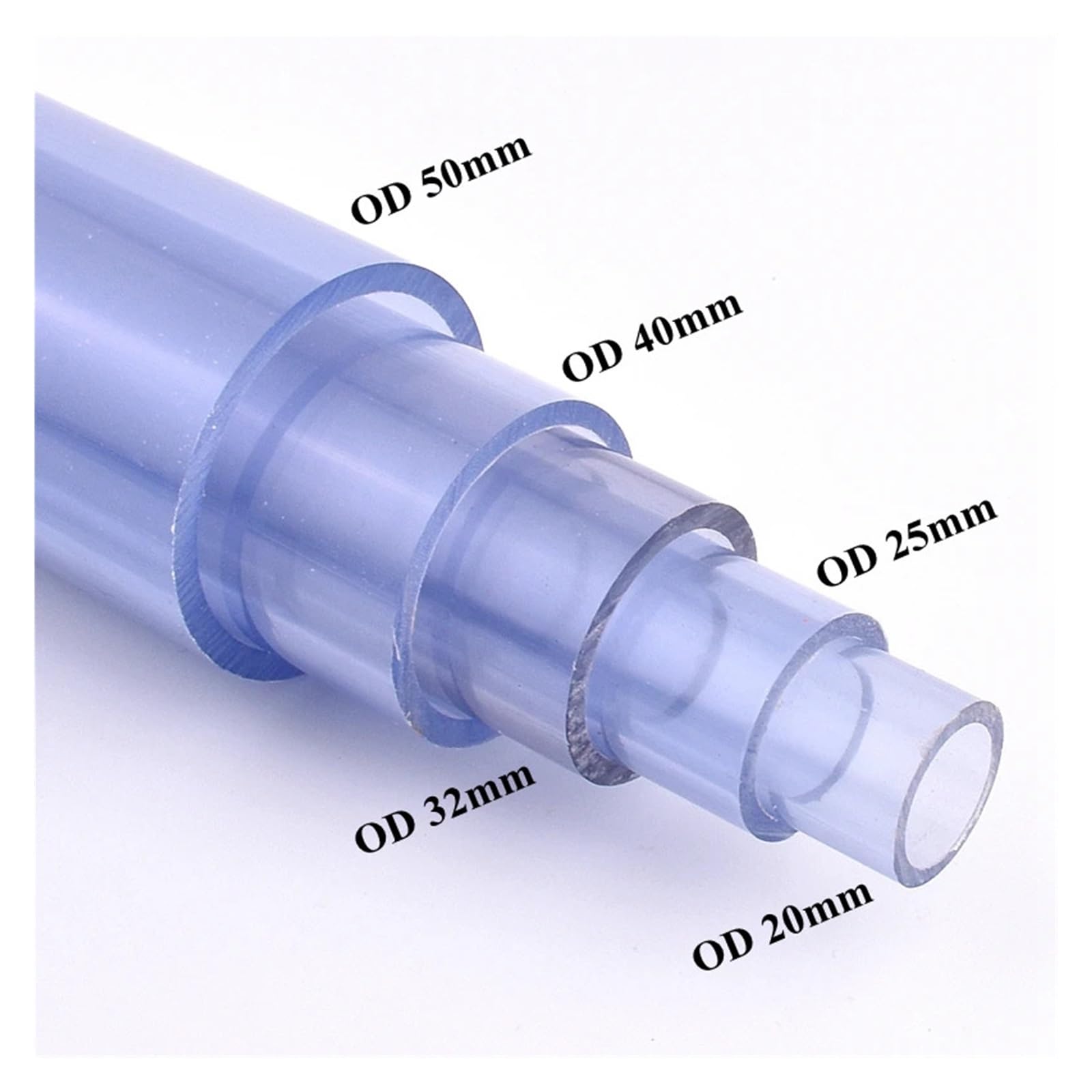 UPVC 20~63mm blu trasparente acquario serbatoio connettore irrigazione giardino valvola a sfera/diretto/gomito/tee/giunto di unione/giunto a croce(Union Connector,63mm)
