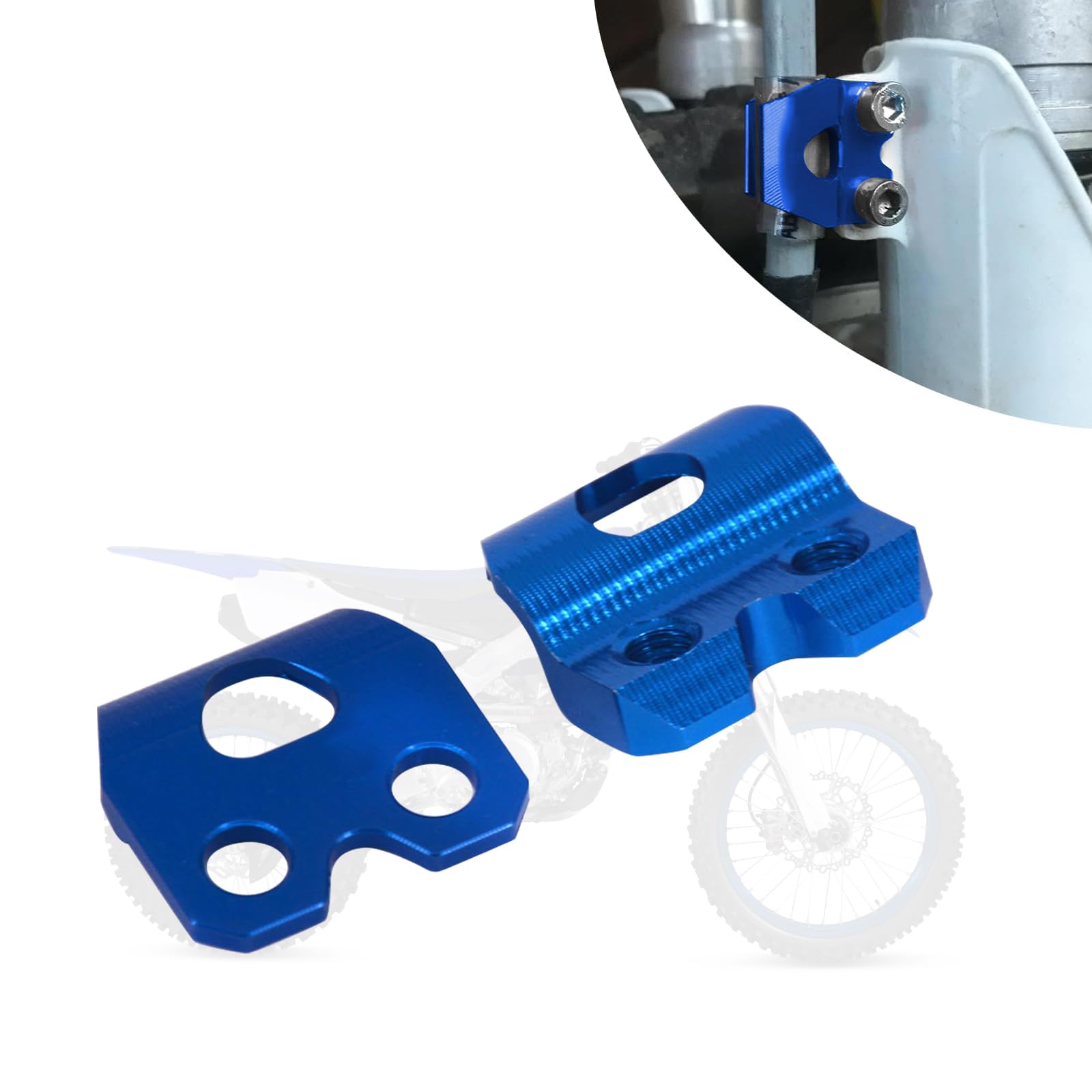 6-Piece Motorcycle Fork Guard Bolts - CNC Aluminum Blue Screws For Yamaha YZ & WR Models (YZ65, YZ125, YZ250F, WR450F, Etc.) 7 thumbnail image