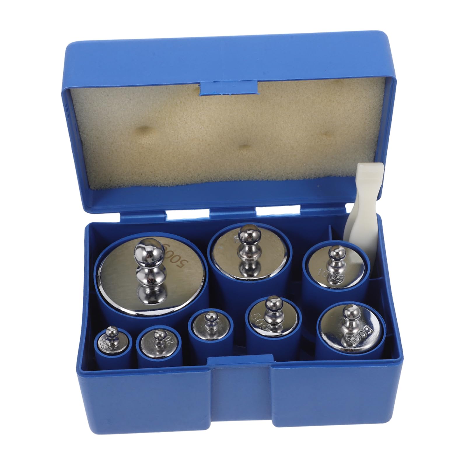 ERINGOGO 1000g Precision Calibration Weight Set Chrome Gram Weights for Scale Calibration Tweezers Included