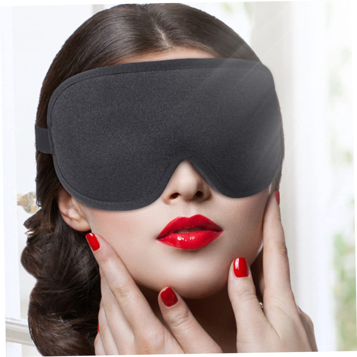 Baluue 3stücke Schlafmaske Für Damen Und Atmungsaktive Und Elastische Augenmaske Für Für Nachtschlaf Und Nickerchen Lichtblockierende Schlafmaske Klassischem