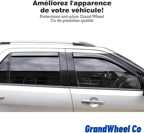 Miniatura 4 de Co - Deflectores de visera de ventilación de ventana lateral tintados en el canal, protectores de lluvia compatibles con Chevrolet (Chevy) Malibu
