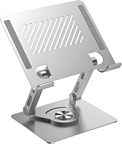 GuaziV Soporte giratorio de 360 para tableta, soporte ajustable para tablet iPad para escritorio, soporte giratorio plegable para iPad para el hogar