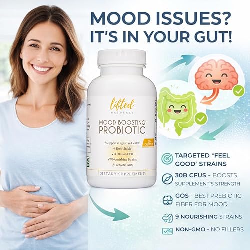 Miniatura 4 de Probiotics 30 mil millones de UFC – Suplemento estimulante del estado de ánimo con prebióticos y probióticos para mujeres y hombres – Suministro de