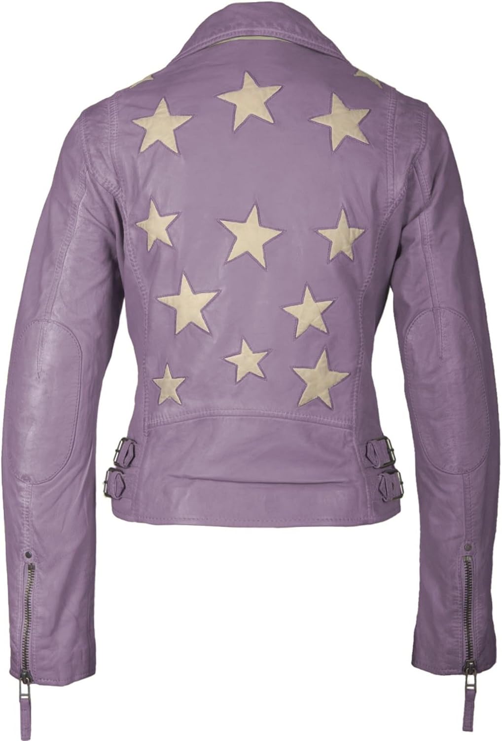 Mauritius Christy Star Detail Leather Jacket