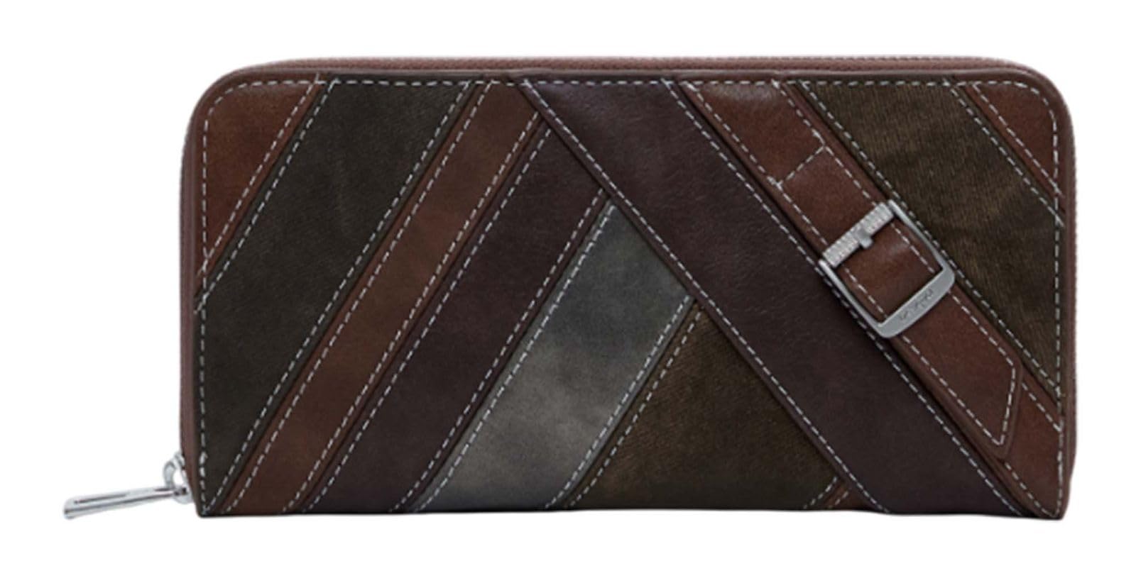 Desigual purse Mone Fibonacci Fiona Long Wallet Dark Caramel