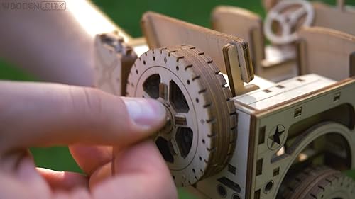Miniatura 7 de Wooden.City - Rompecabezas de madera 3D modelo mecánico para adultos y adolescentes, 4 x 4, kit de bricolaje para autoensamblaje, no requiere