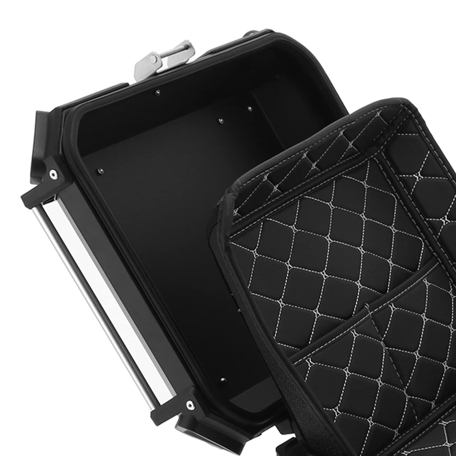 Top Case Moto 45 Litres - Coffre En Alliage D'aluminium étanche - Double Verrouillage - Compatible La Plupart Des Motos