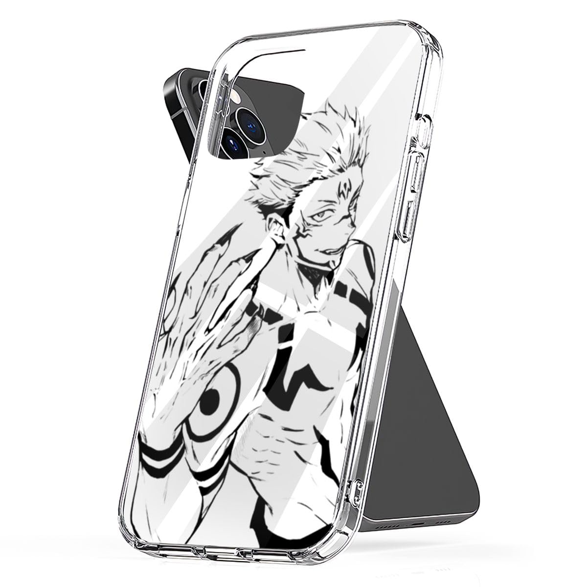 HUUDAT Phone Case Sukuna Accessories Cover Protect Shockproof TPU Compatible with iPhone 15 14 Pro Max 13 12 11 X Xs Xr 8 7 6 6s Mini Plus Transparent