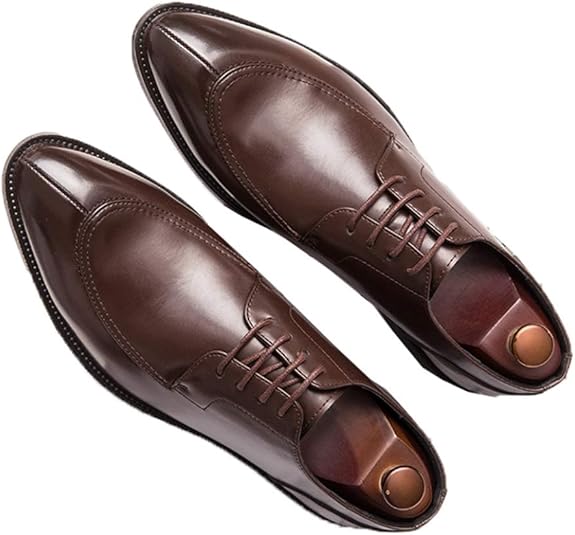 Mocassini Uomo Eleganti Slip-On - In Pelle, Punta Aperta, Traspiranti, Con Fibbia, Casual/Lavoro - Foto 4