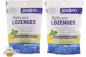 American Biotech Labs Silver Biotics Silver Lozenges with SilverSol and Manuka Honey