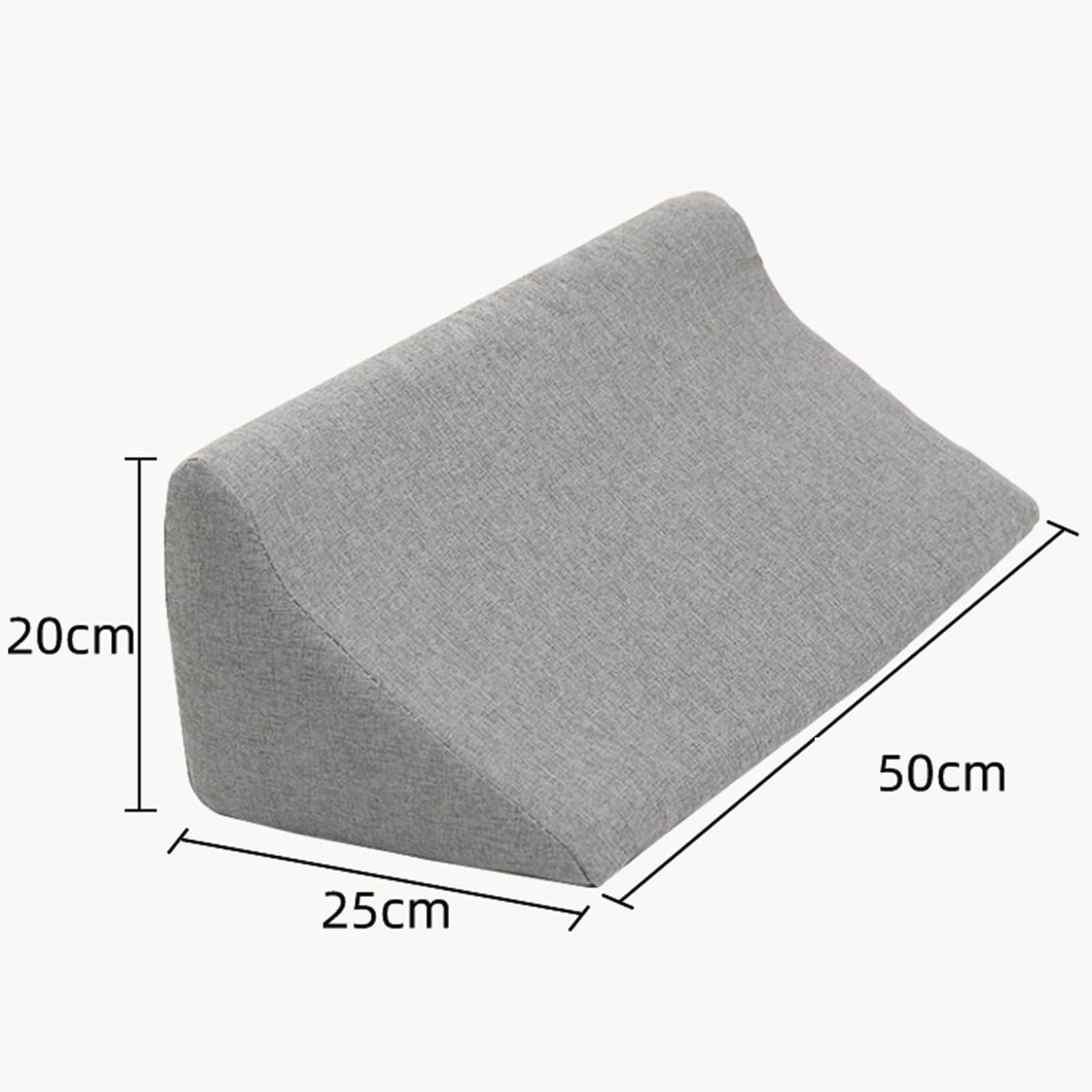 Almohadilla para Dar Vueltas acostada de Lado, Almohada Triangular para el hogar Almohadilla de Esponja, Ayuda para Dar Vueltas para Pacientes Mayores en la Cama B,50x25x20cm