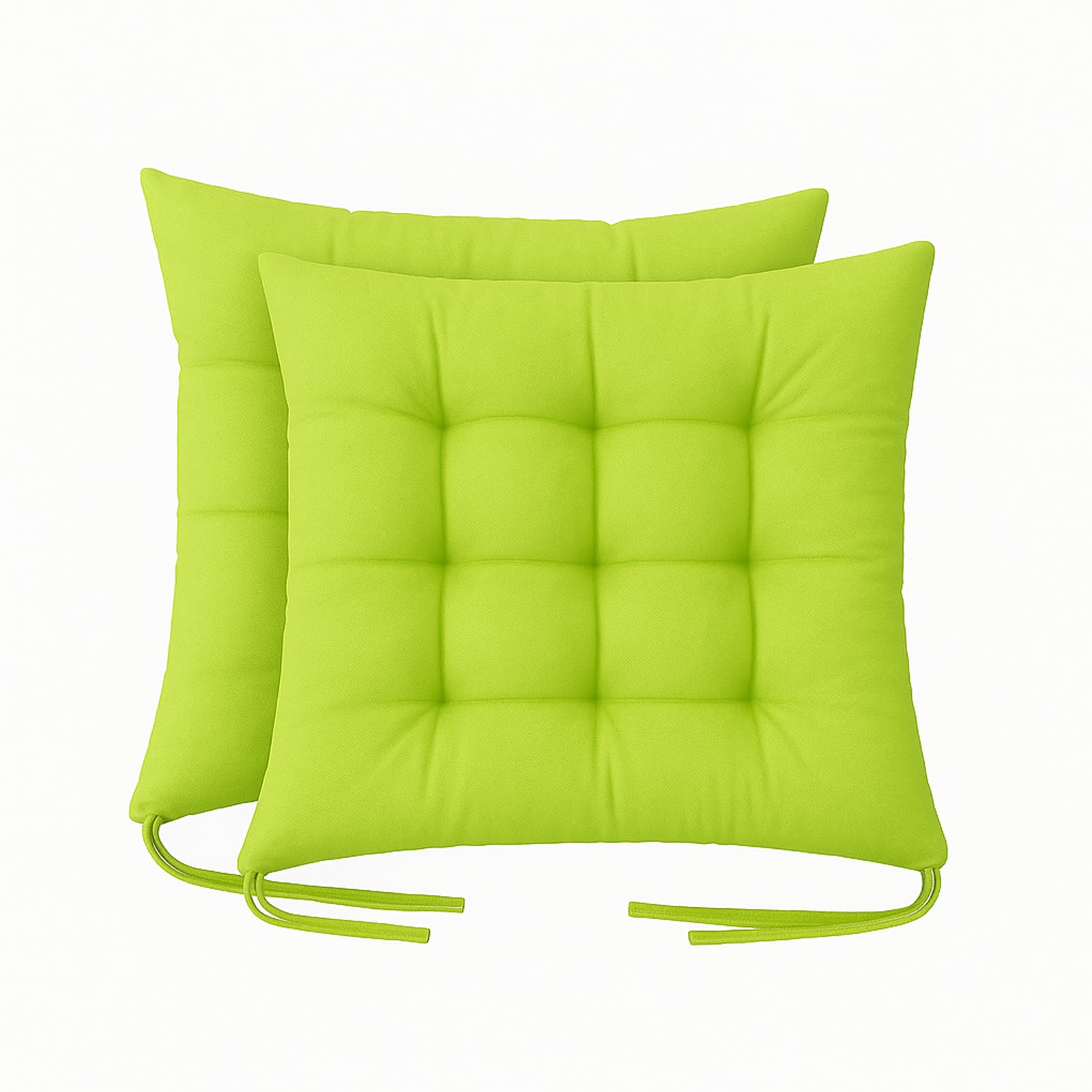 Cushion Chair Pad Cushions - Tie-on Dining Chair Pads - 38x38x5 cm Hypoallergenic Soft Polyester Tie-on Chair Pads, Wide, Stylish and Comfortable
