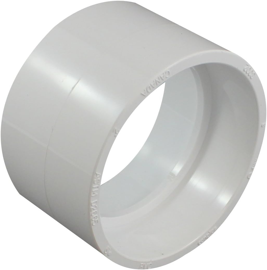 Amazon.com: Canplas 193002 PVC DWV Coupling HXH, 2-Inch, White ...
