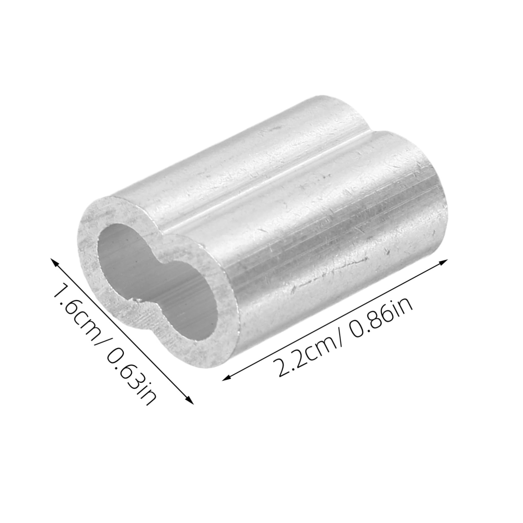 ABOOFAN 600 Pezzi Manicotti in Alluminio per con Doppia Manicotti Crimpare per Fune per Resistenti e Sicure in Cablaggi Recinzioni e Pesca