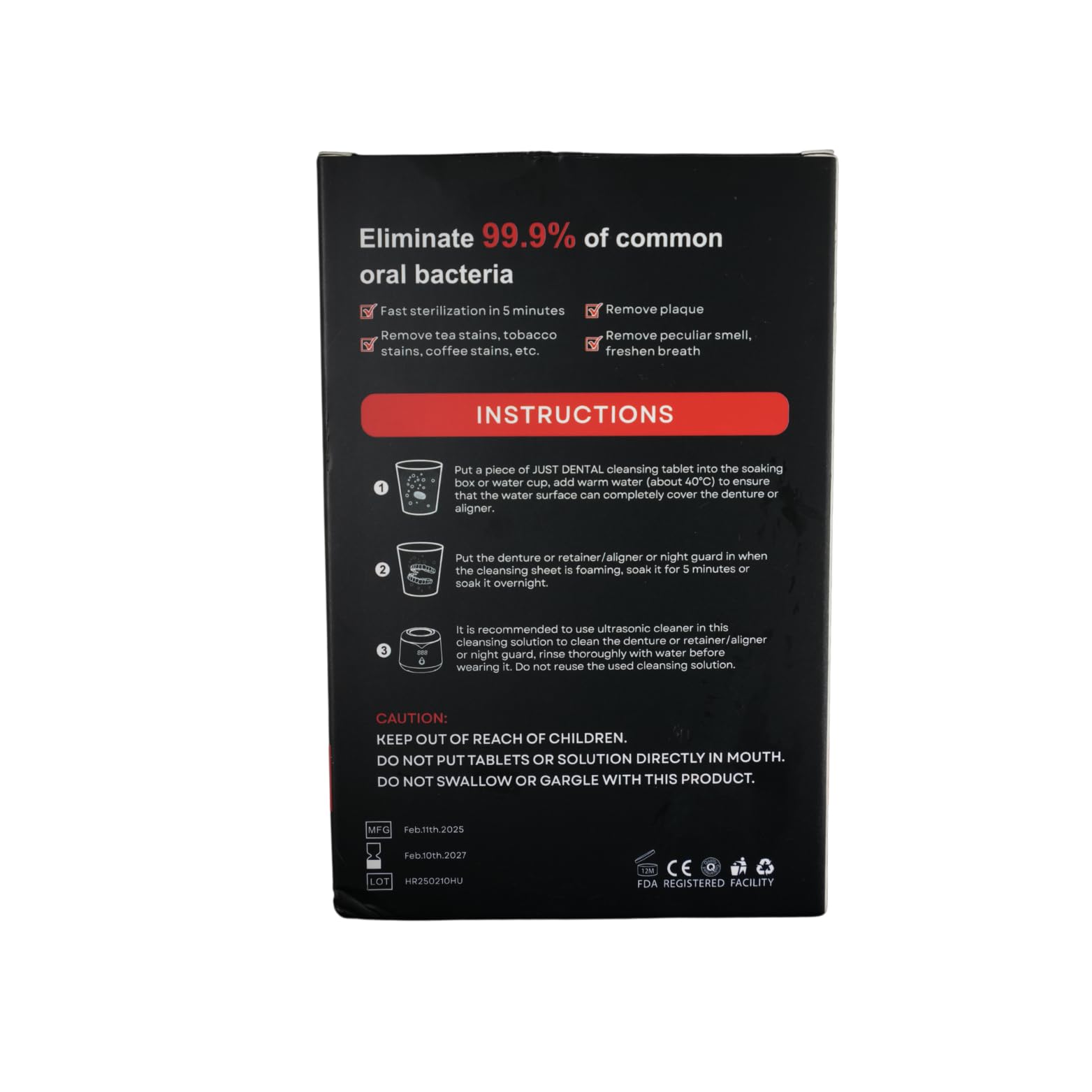 Just Dental UltraClean Tabs
