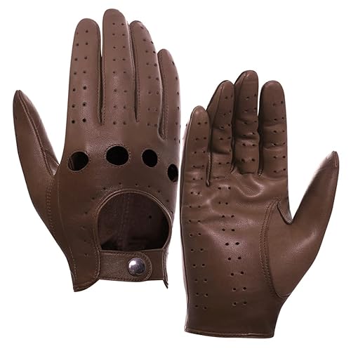 Leather Gloves - Brown