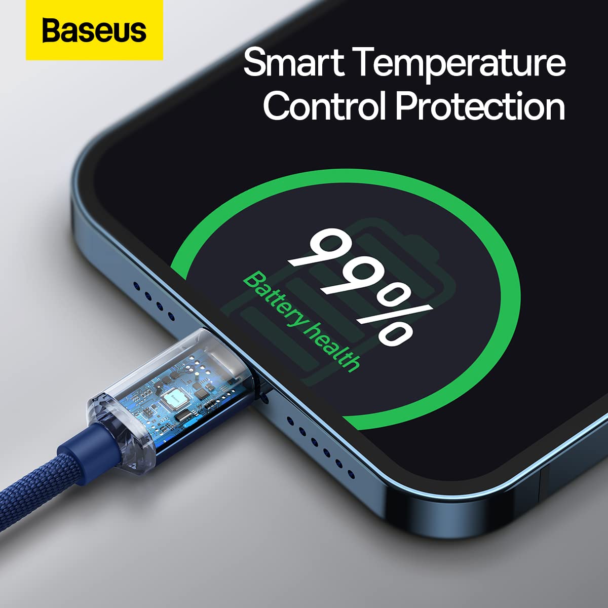 CW-FXP Baseus Crystal Shine Series Fast Charging Data Cable Type-C to IP 20W 1.2m Blue