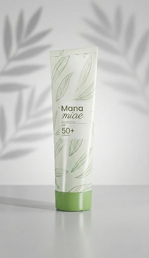 manamiac Green Tea Sunscreen SPF 50+ Broad Spectrum UVA/UVB - 50ml | No White Cast | For Oily, Combination, Acne Prone Skin