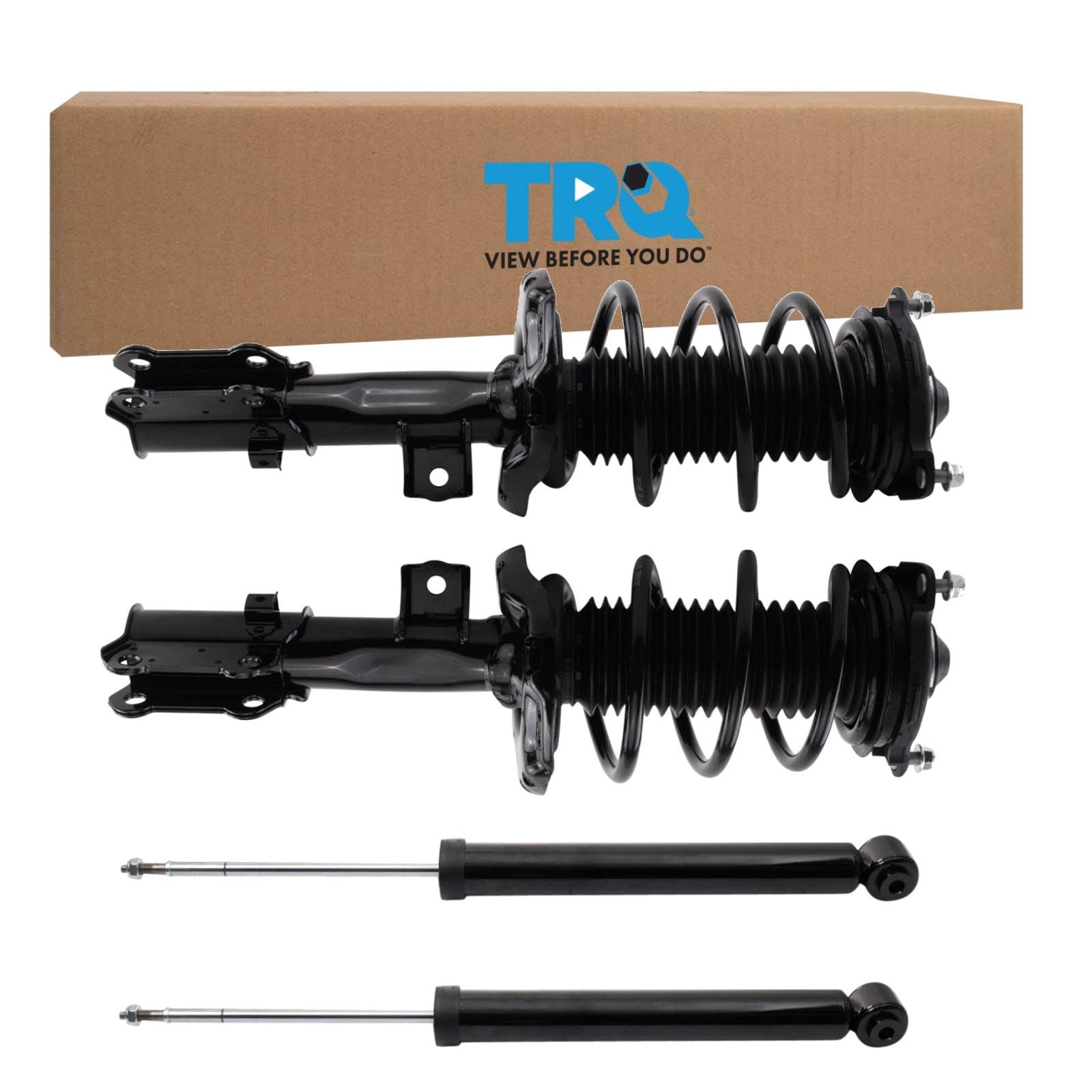 TRQ Front and Rear Complete Strut Assembly &amp; Shock Absorber Kit Complete Strut &amp; Coil Spring Assembly Compatible with 2018-2023 Hyundai Kona