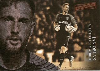 2017 Panini Aficionado #101 Jan Oblak Atlético de Madrid Soccer Card