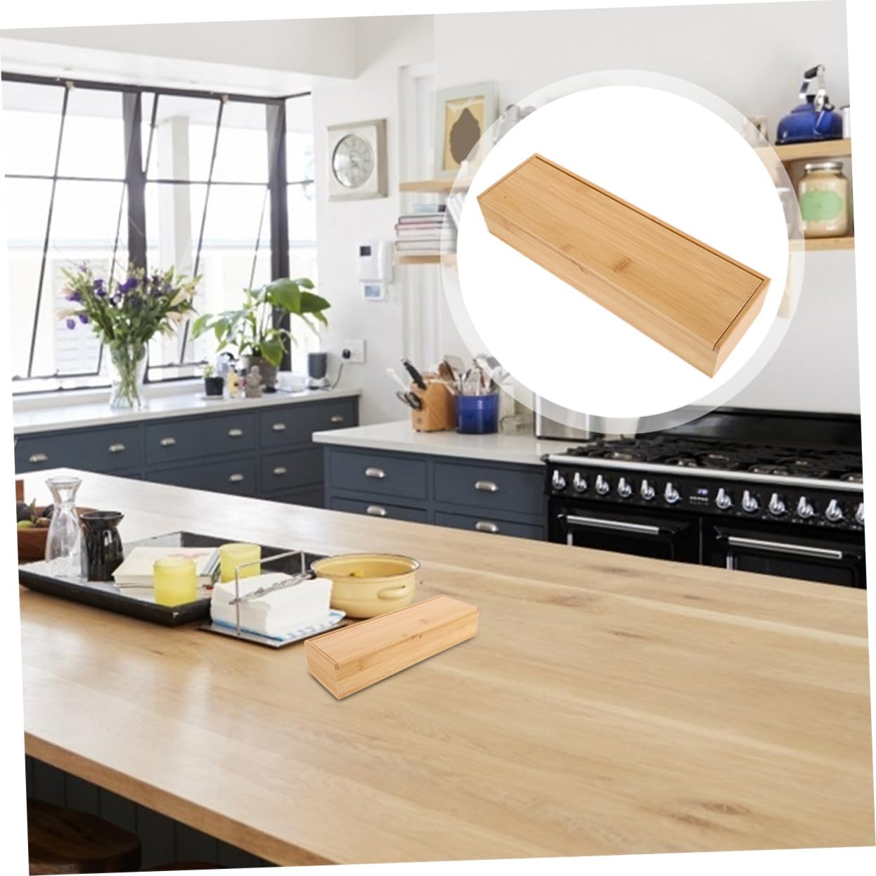 2pcs Utensil Holder Lid Stylish Storage Box for Chopsticks Cutlery Portable Organizer for Kitchen Dining Convenient Kitchenware Storage