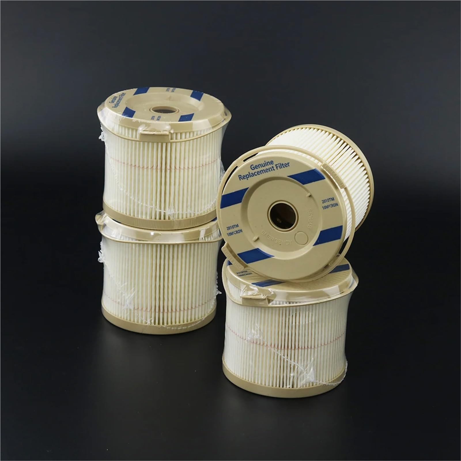 Elemento filtrante de 8 Piezas 2010SM, 2010TM y 2010PM for Motor diésel 500FG/FH, Repuesto de Separador de Agua y Combustible, 2, 10 y 30(2010TM)