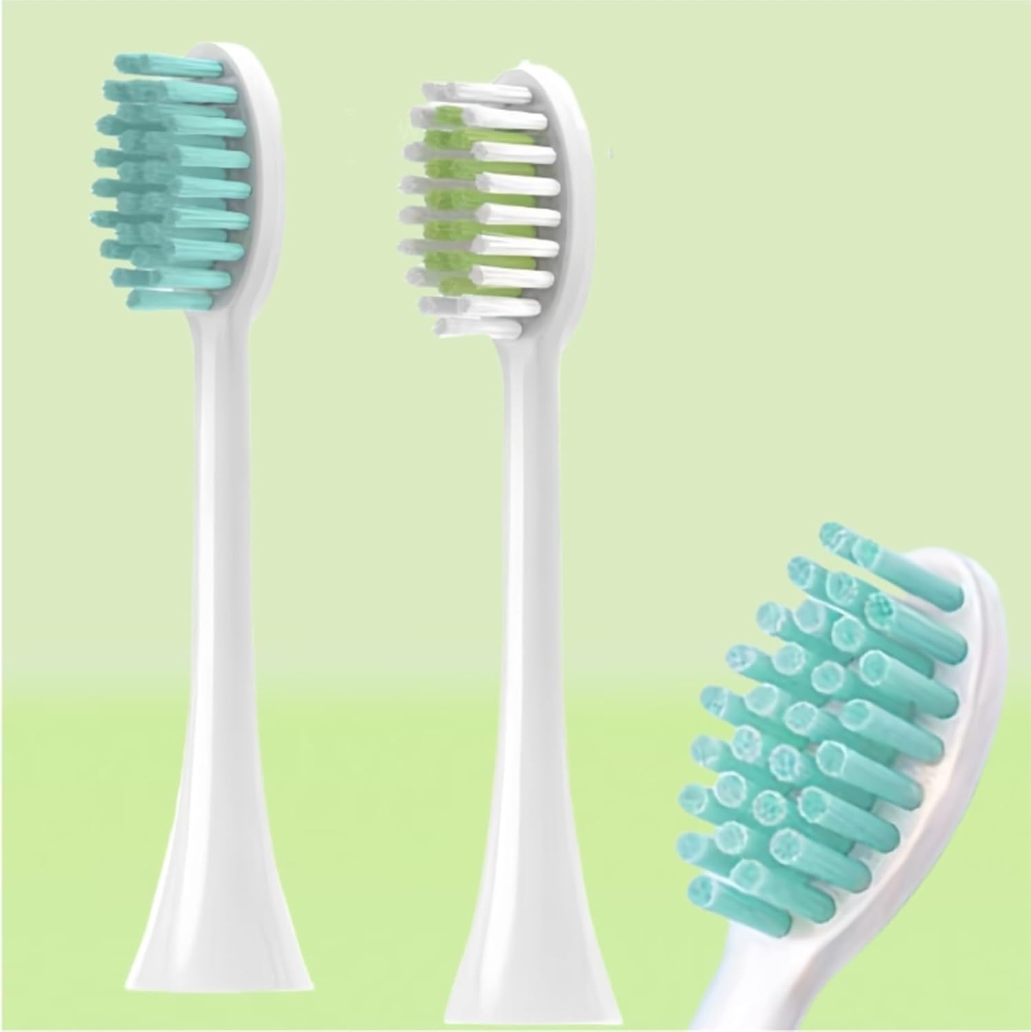 Electric Toothbrush Accessory Toothbrush Head. Compatible for Philips HX247C、HX247L、HX247M、HX2600、3000、3500、3600、3800(8PCS Green)