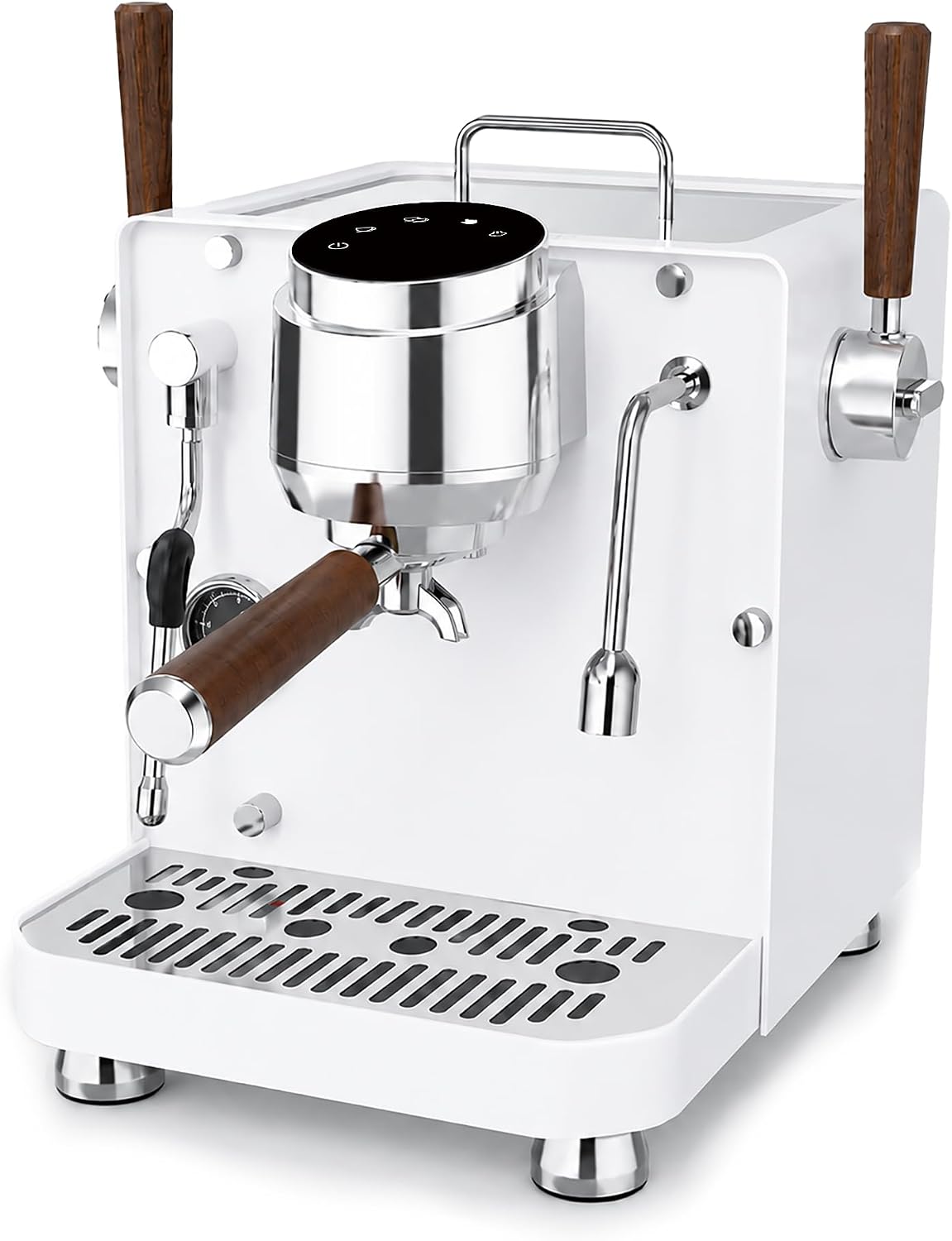 MEGAWISE 20 Bar Espresso Machine with Milk Frother, Compact Stainless Steel Coffee Maker for Home & Office, Cappuccino & Latte Maker
