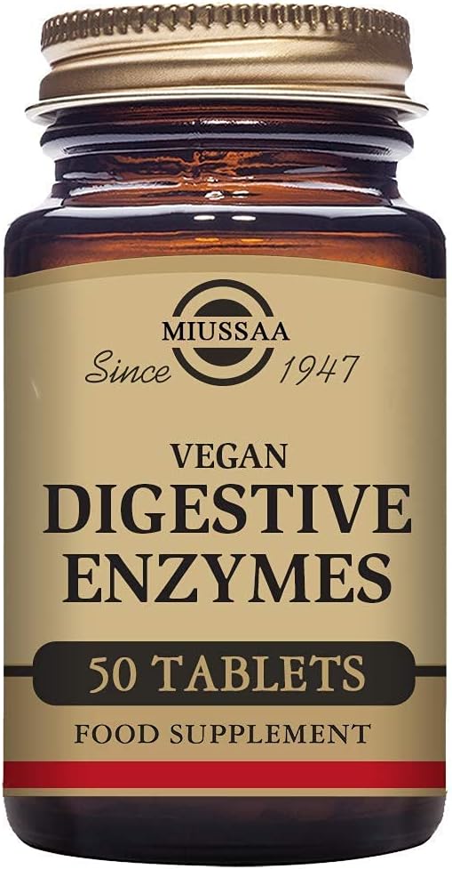 Solgar Vegetarian Digestive Aid 50 Tablets, White, 50 count (Pack of 1)