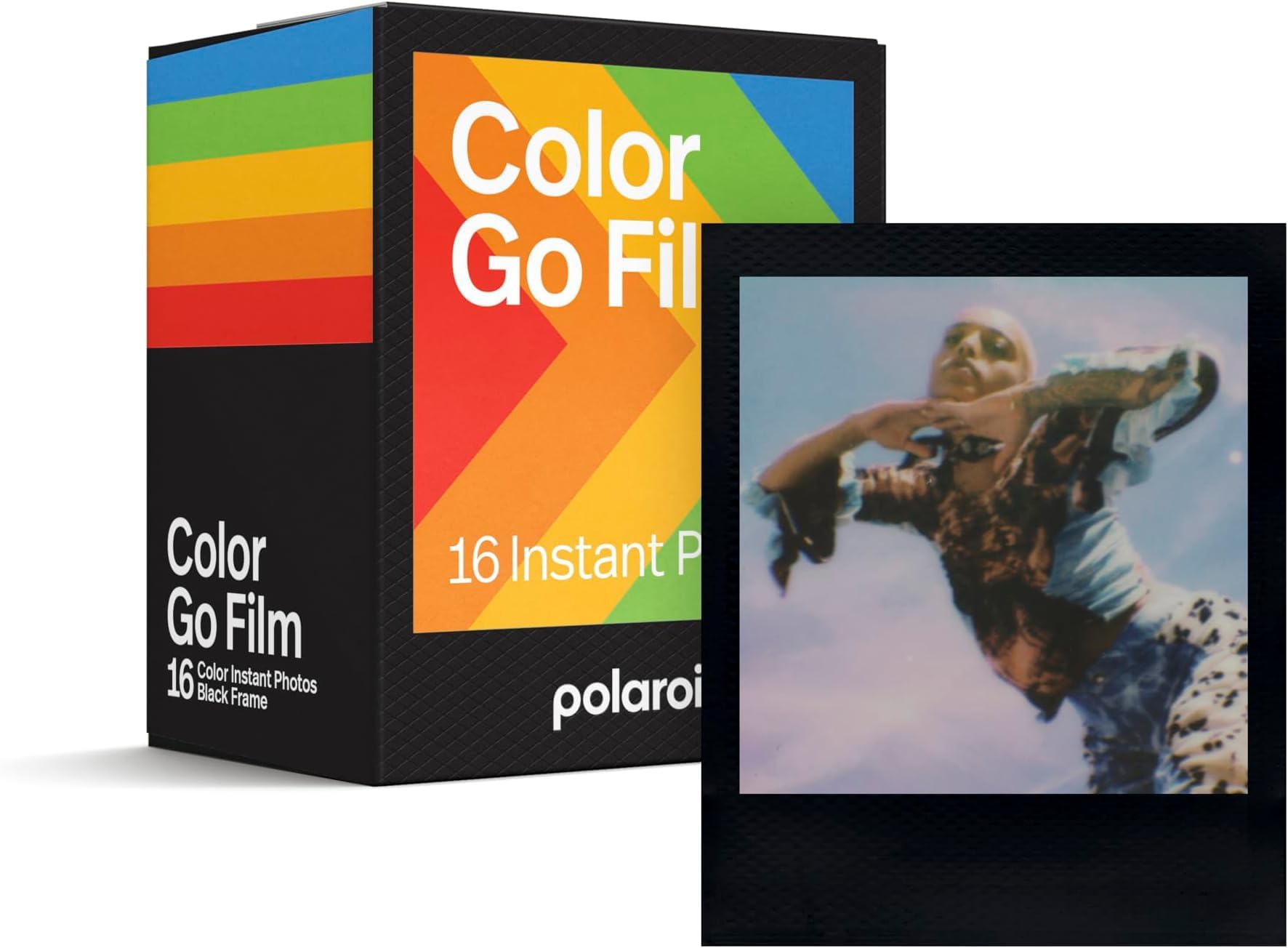 Polaroid Go Color Film - Black Frame (16 Photos) (6211) - Only Compatible with Polaroid Go Camera (Pack of 5)