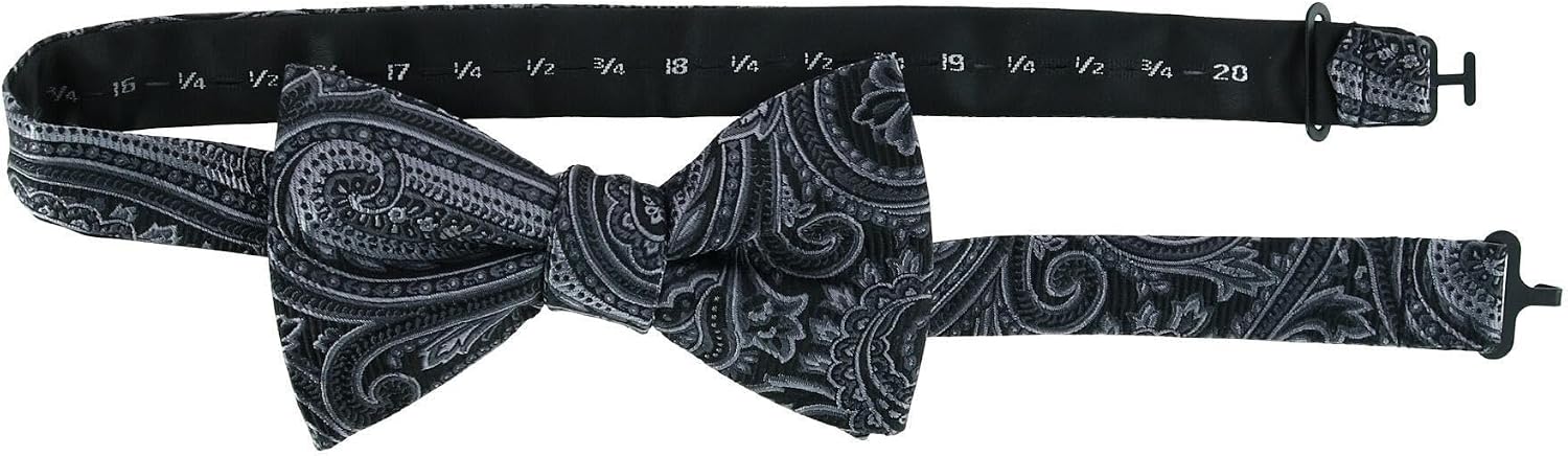 Trafalgar Men's Sobee Paisley Silk Bow Tie & Pocket Square Set