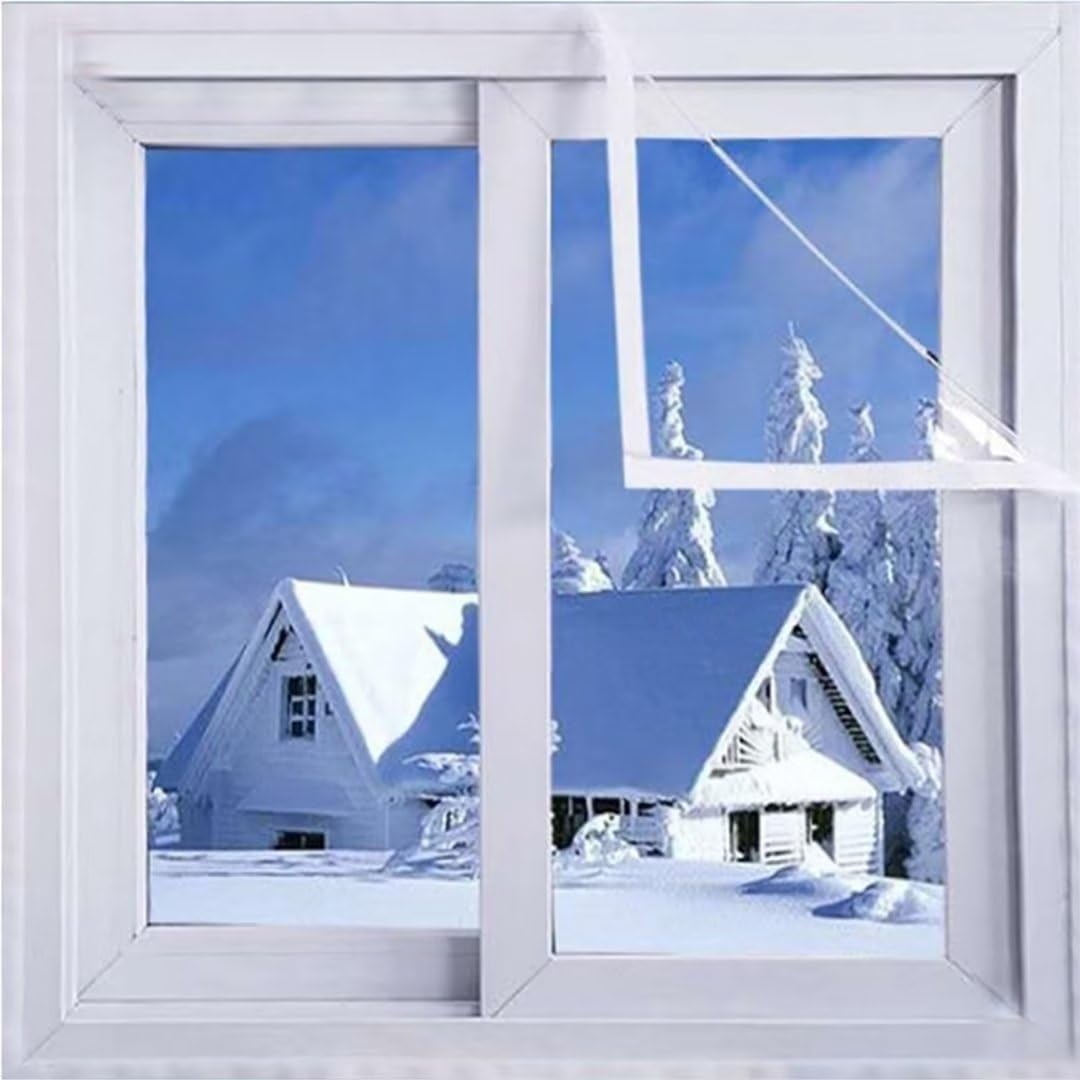 Window Insulation Kit, Heavy Duty Window Insulation Film with