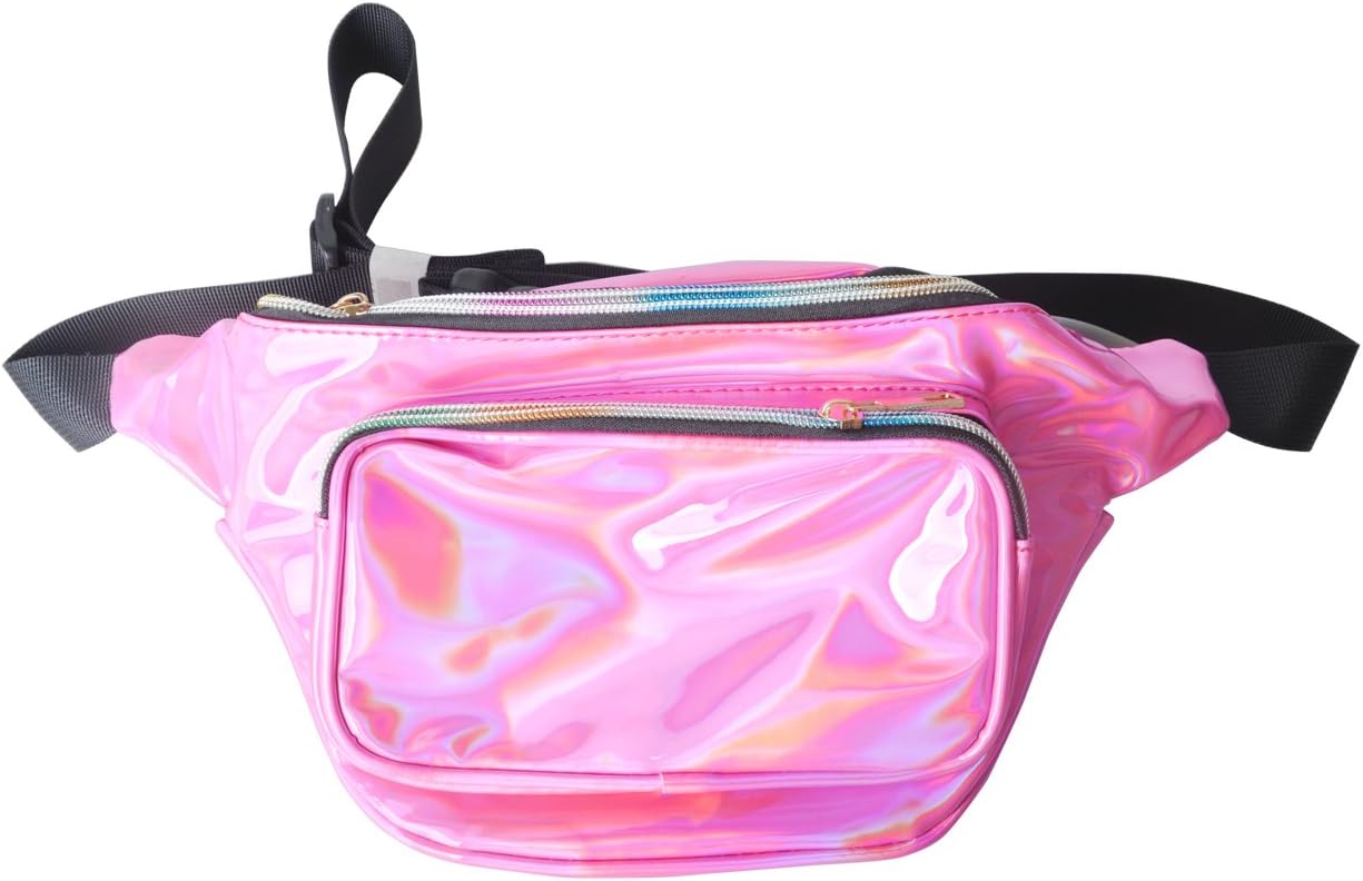 Fanny Pack Waist Bag Holographic Shiny Fanny Bag for Women