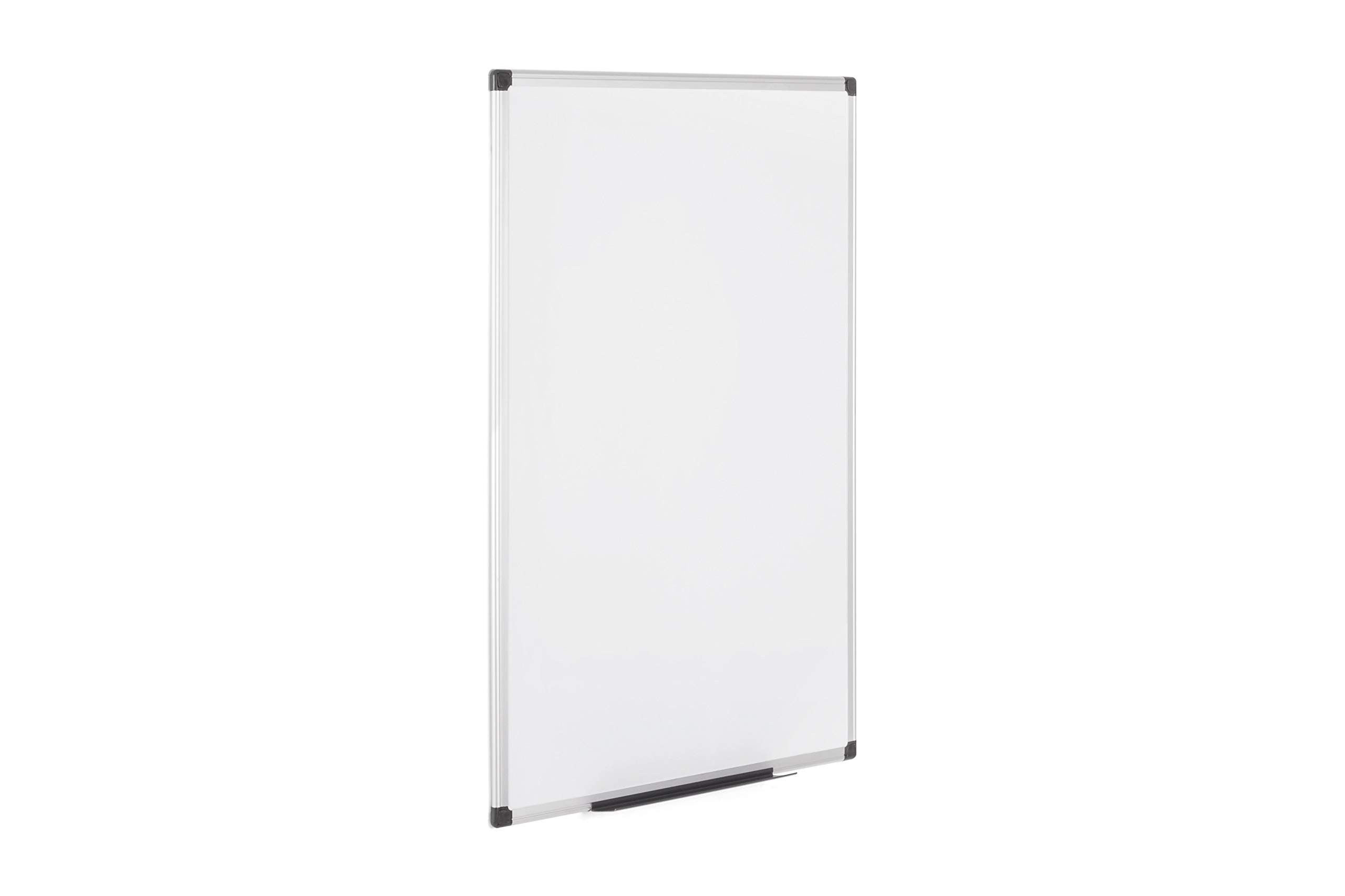 Bi-Office Maya - Pizarra blanca magnética con marco de aluminio, 105 x 75 cm