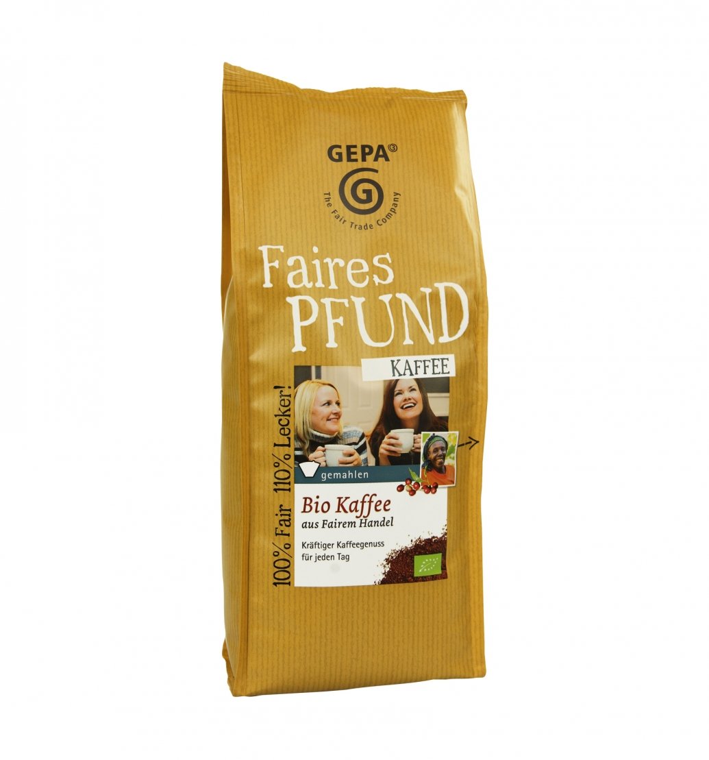 GEPA Faires Pfund Bio Kaffee gemahlen - 1 Karton ( 6 x 500g )