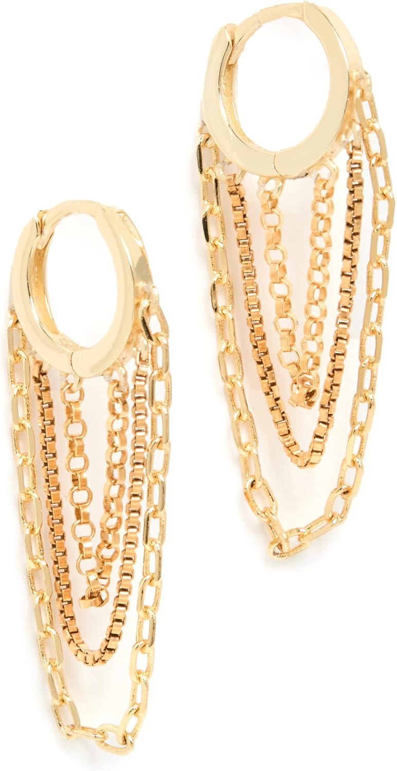 SHASHI Women's Paloma Earrings, Gold, One Size