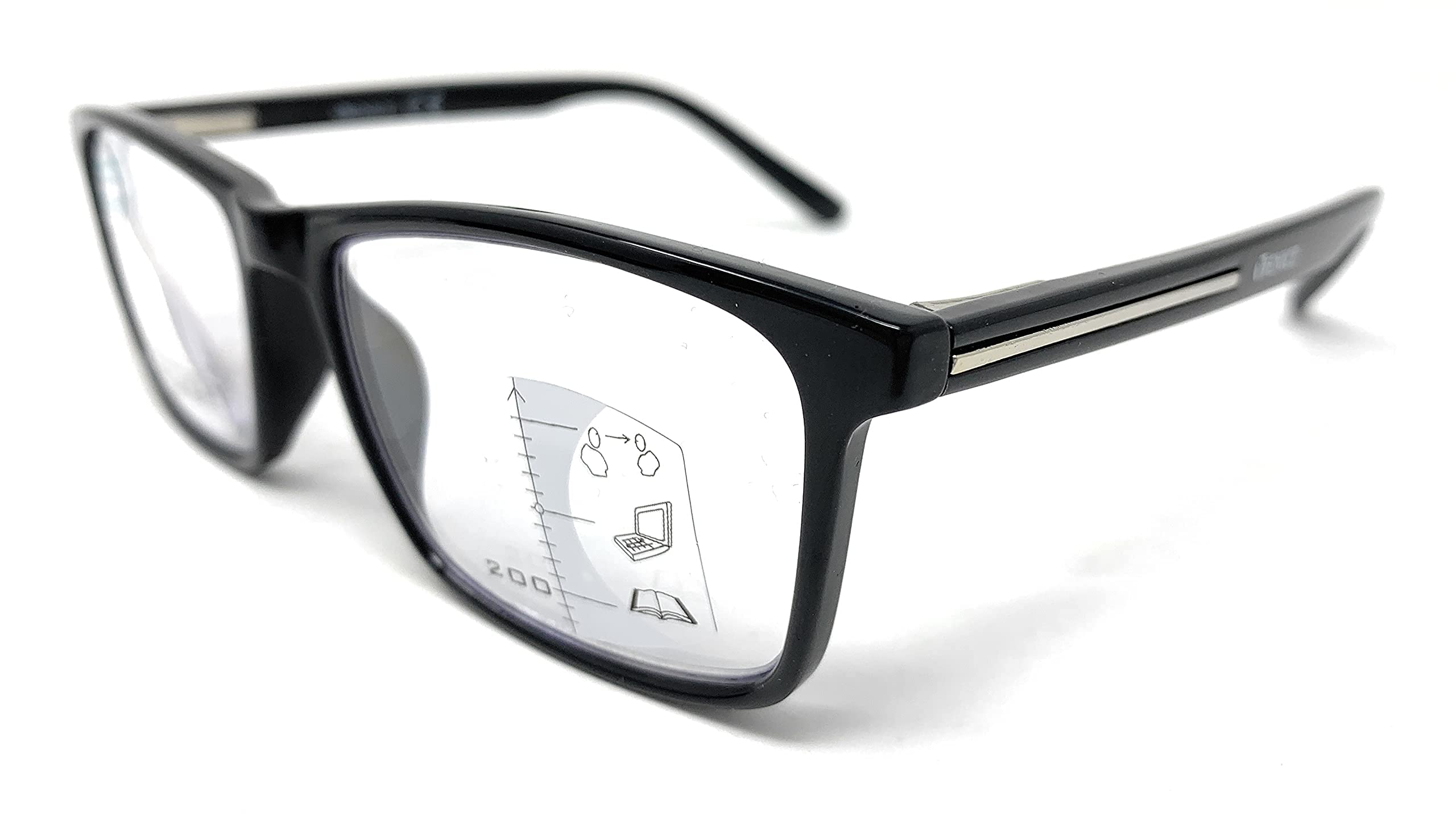 VENICE EYEWEAR OCCHIALI | Gafas de lectura multifocales progresivas, presbicia, vista cansada, Progresivo. Diseño en 5 Colores. VENICE MULTIFOCUS - Dioptrías: 1 a 3,5