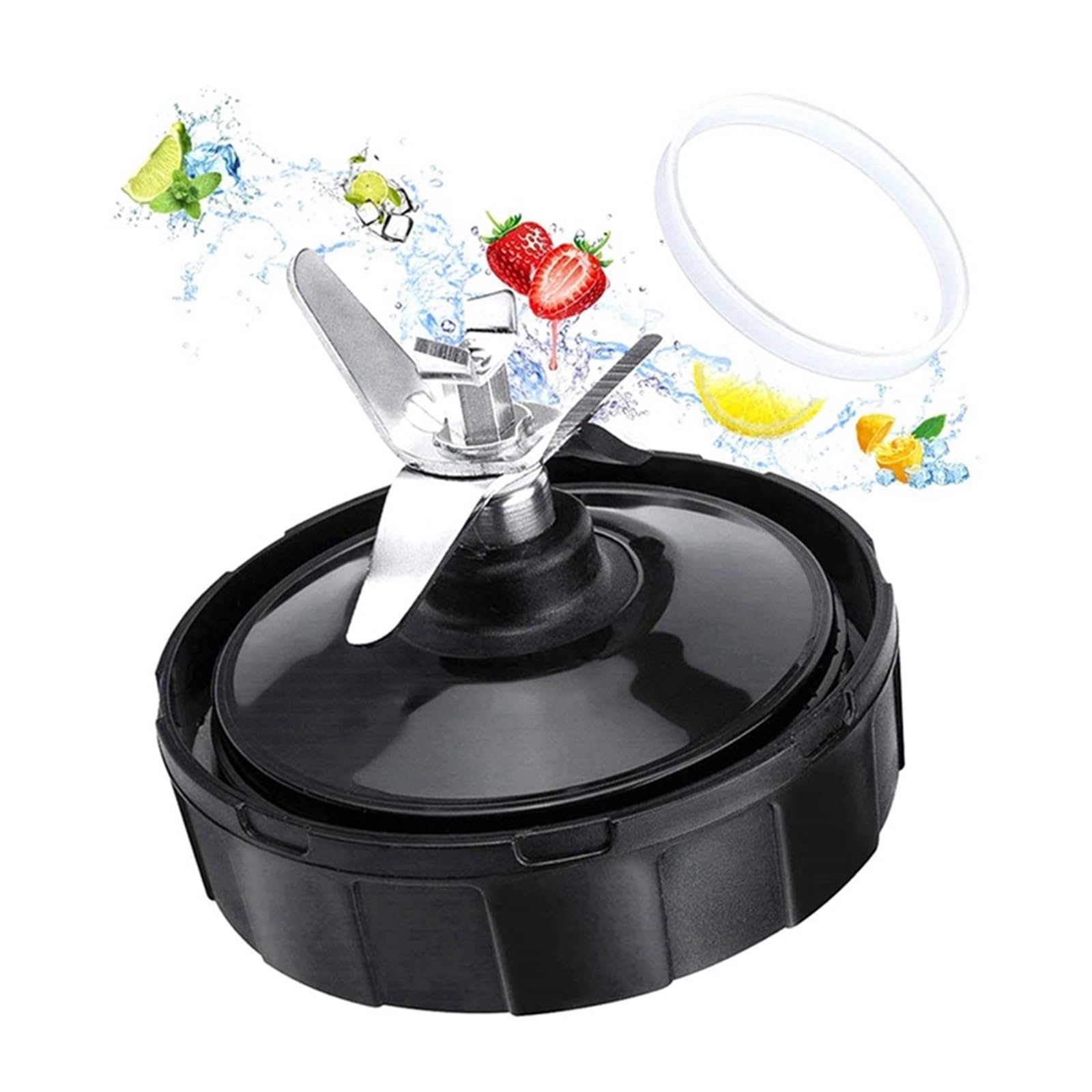 Lame Di Estrazione A 7 Pinne 6X, Compatibili Con Ninja, Parti Del Frullatore Con Rondella In Gomma, Compatibili Con Nutri Ninja, Auto IQ BL486 BL642 N102 BL682