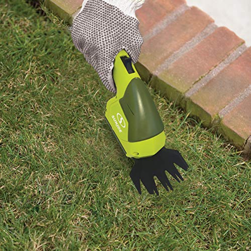 Sun Joe 7.2-Volt 2-in-1 1250-RPM Cordless Grass Shear / Shrubber Handheld Trimmer, Rechargeable On-board Lithium-Ion Battery and Charger Included