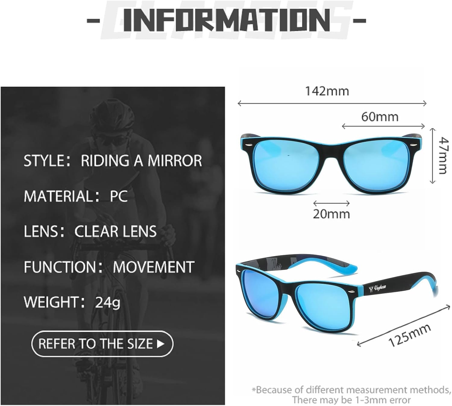 Miniatura 6 de VAGHOZZ Lentes de sol clásicos polarizados para hombres y mujeres protección UV para conducir pescar correr al aire libre