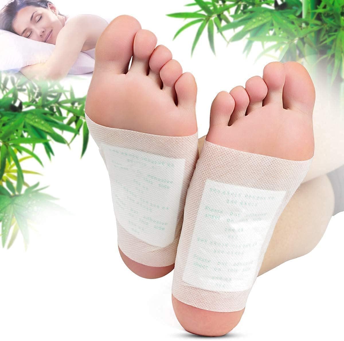 Detox Foot Pads With Ginger And Salt Herbal Foot Patches Overnight Cleansing Foot Patch For Relaxation Foot Care Better Sleep Support Easy-To-Use Adhesive Pads-picture-18