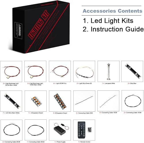 Miniatura 3 de BrickBling Luz LED para Lego Kit de construcción de museo de historia natural iluminación de control remoto compatible con Lego 10326 (modelo no