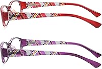 Vista 13 de Reading Glasses Womens Men Blue Light Blocking - 4 Pairs Computer Readers Lightweight Colorful Eyeglasses +1.75