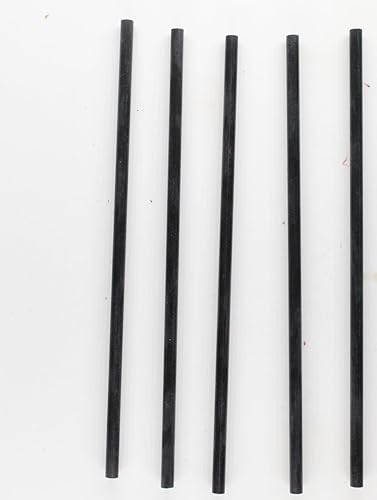 Paquete de 5 varillas G10 de 6 pulgadas para hacer cuchillos, suministros para manualidades, fabricación de joyas (316 pulgadas, negro)