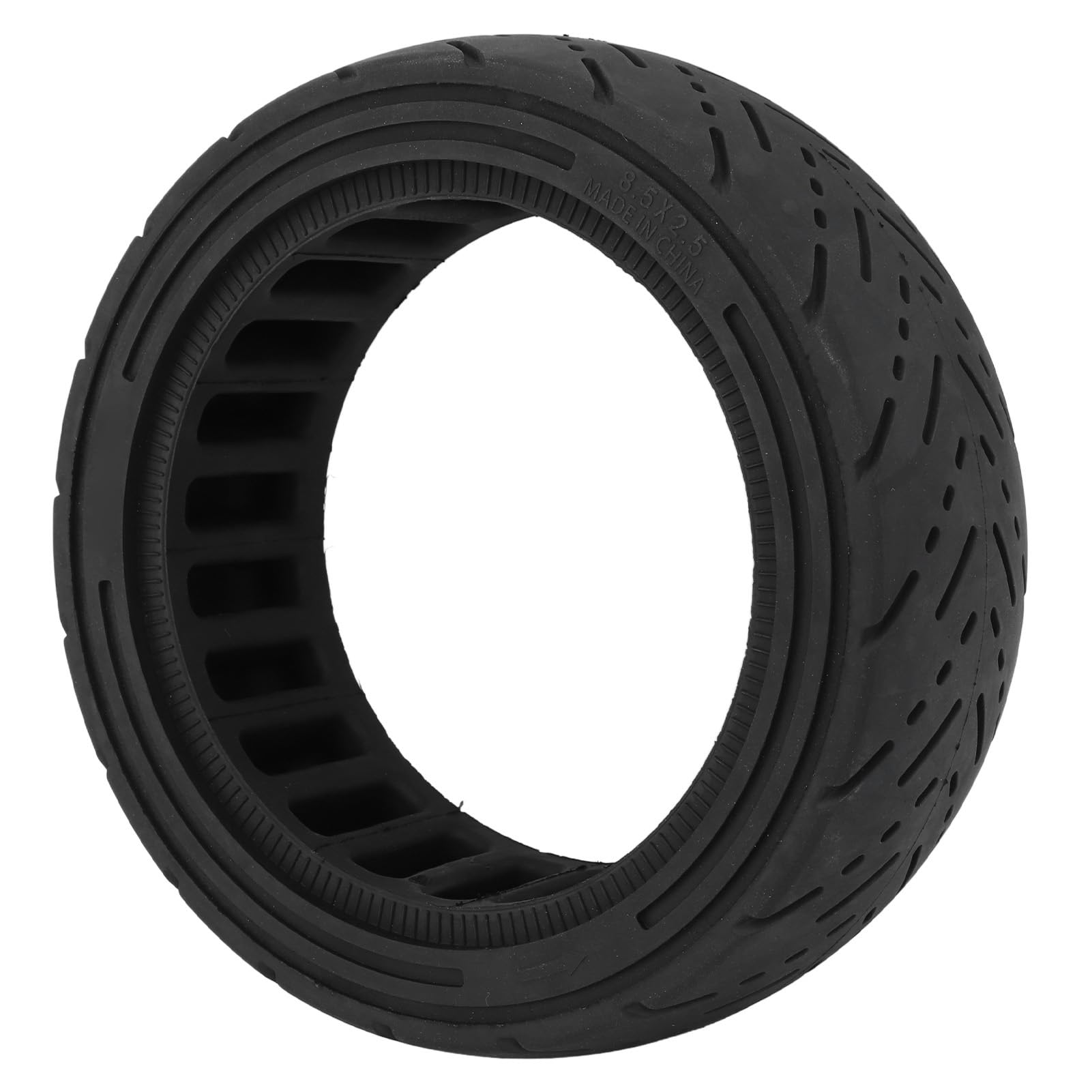 Pneus Pleins en Caoutchouc, Roues de Rechange pour Scooter électrique 8,5 X 2,5 Pouces, Pneu Solide en Nid D'abeille pour Scooter électrique Dualtron Mini Speedway Leger (BLACK)