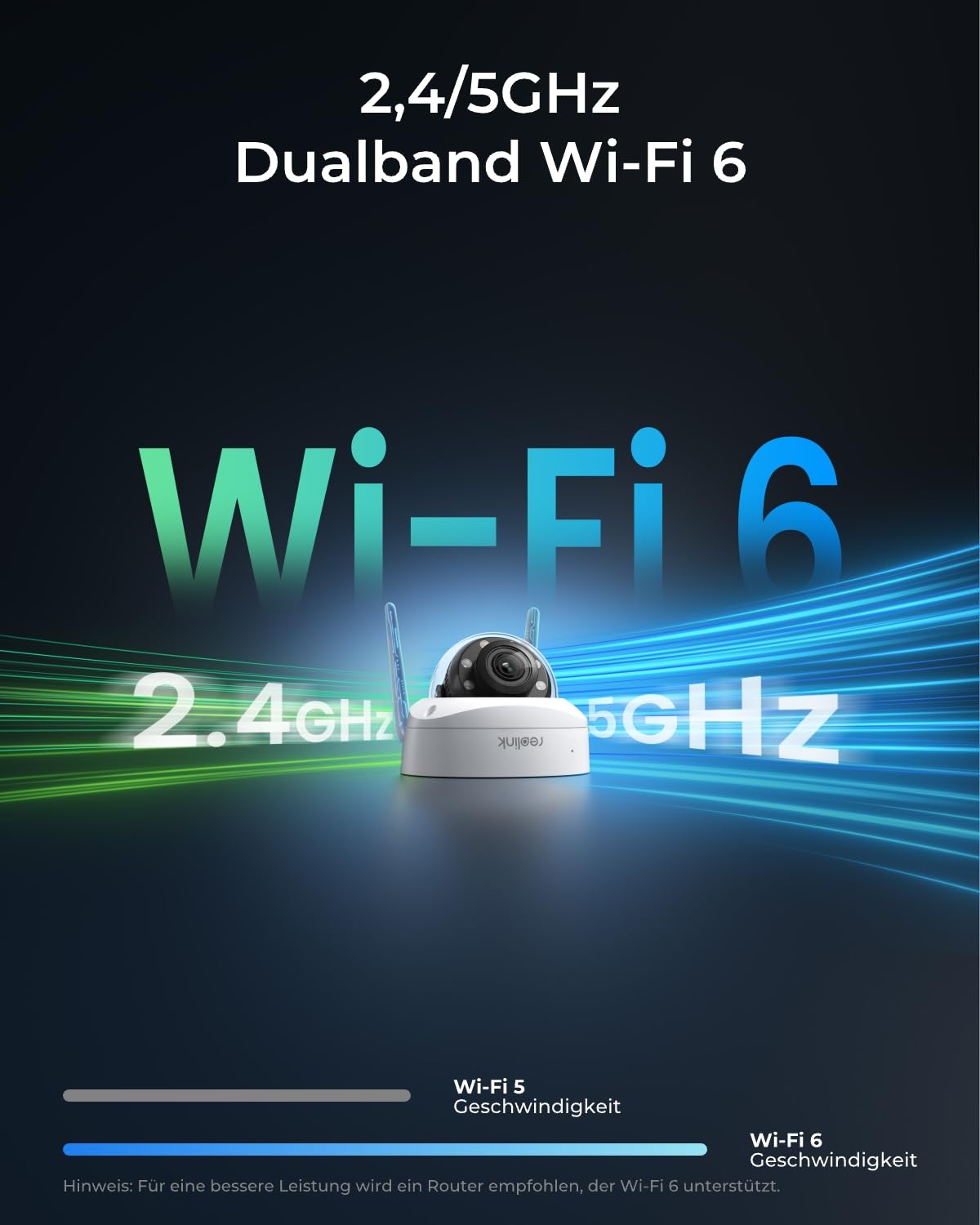 Reolink 4K Wi-Fi 6 Überwachungskamera Aussen mit 5X Optischem Zoom, 8MP Plug-in WLAN Kamera Outdoor mit 30m Nachtsicht, IK10 Vandalensicher, Smart-Erkennung, Zeitraffer, Ohne PT, RLC-843WA