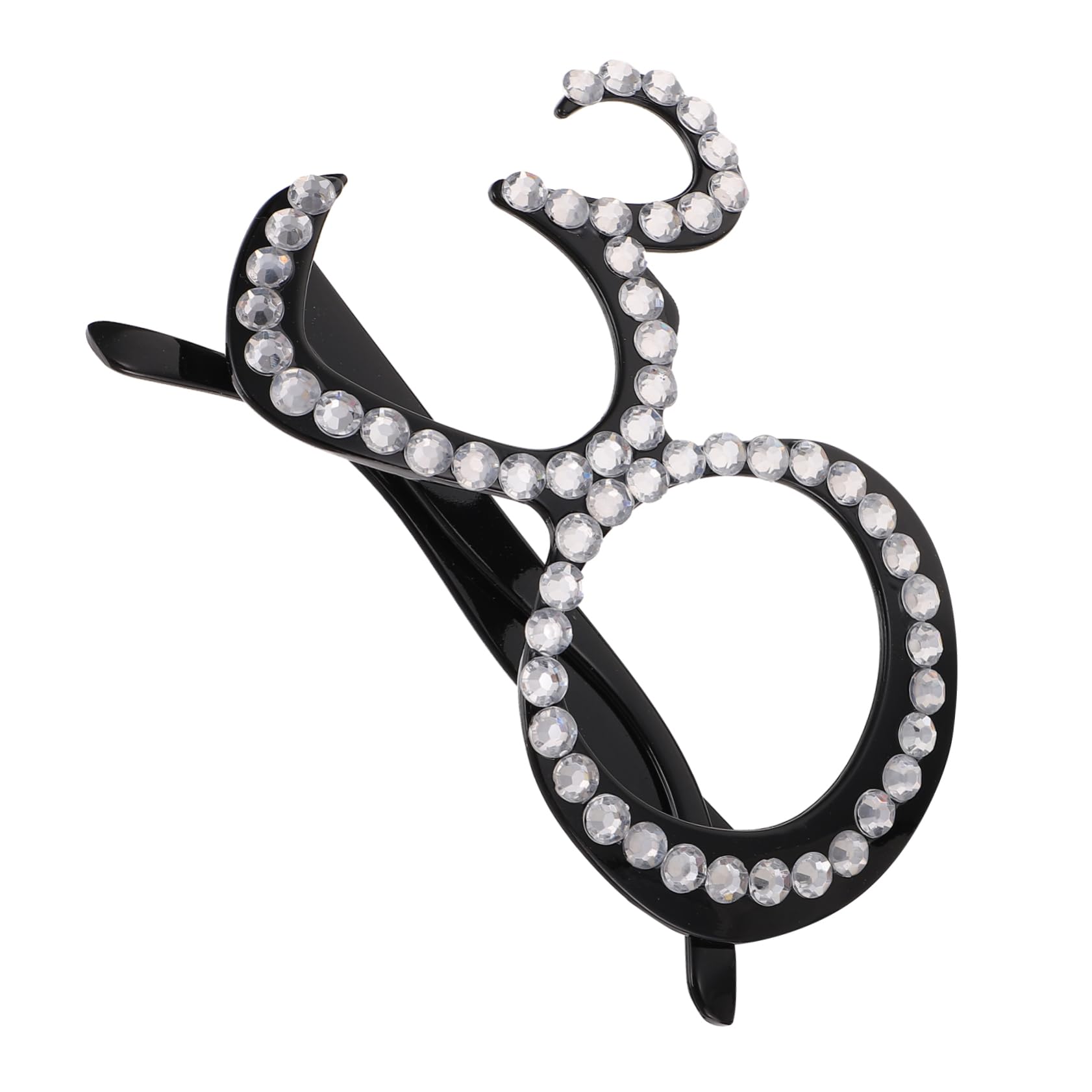 PRETYZOOM Rhinestone Number Birthday Glasses Sparkling Crystal Eyeglasses for Party Celebrations Fun Birthday Props Stylish Accessories for Adult Birthday Events