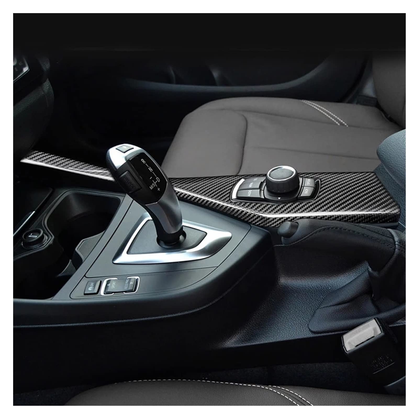 YINGO Kompatybilny z BMW 1 2. Seria F20 F21 F22 F23 116i 118i 2012-2019 ABS Przycisk multimedialny z włókna węglowego Multimedia Klasyfikacja Akcesoria samochodowe