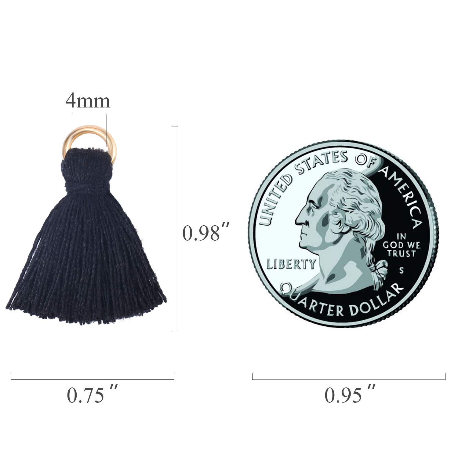 100 Mini Pompons Coton 25mm - Crème Et Blanc - Fabrication Bijoux, Déco - Anneau Métal Inclus